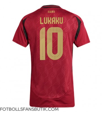 Belgien Romelu Lukaku #10 Replika Hemmatröja Damer EM 2024 Kortärmad